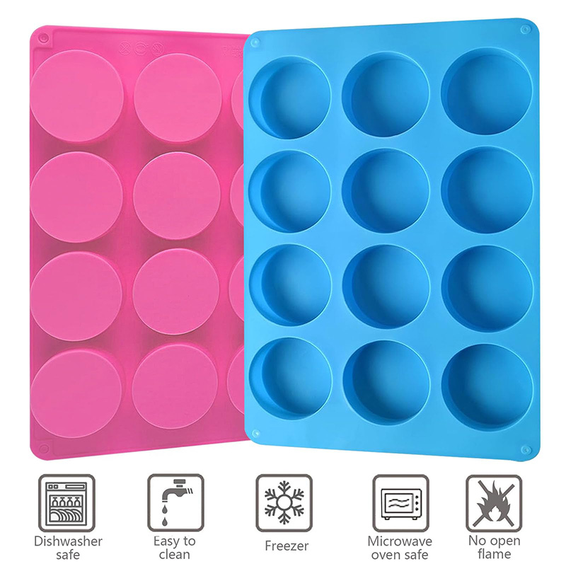둥근 실리콘 몰드 12구 원통형 초콜릿 코팅 쿠키 몰드 - Soap Making Dish 리뷰 및 가격