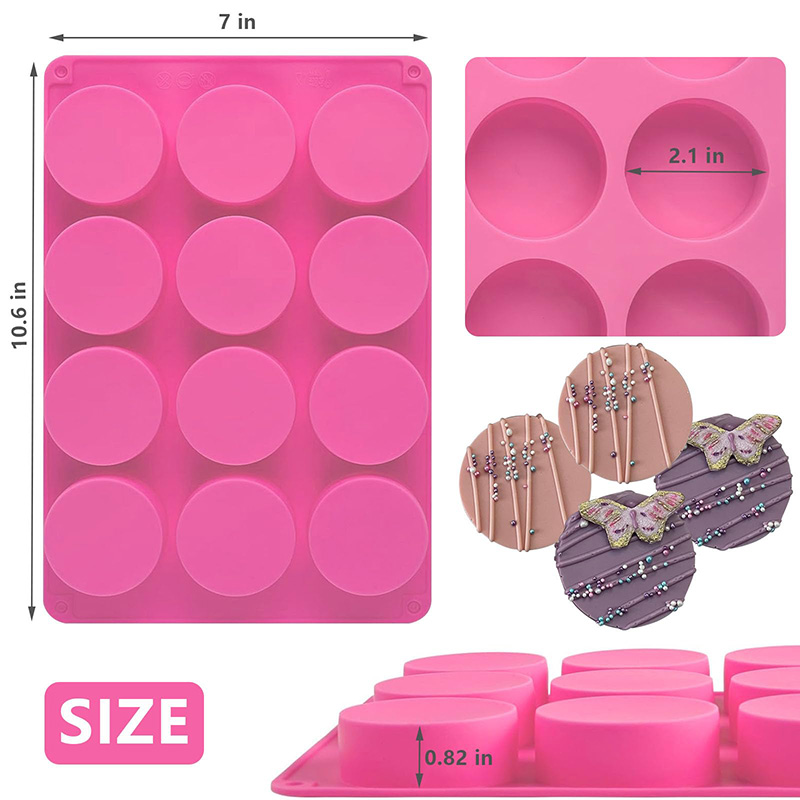 둥근 실리콘 몰드 12구 원통형 초콜릿 코팅 쿠키 몰드 - Soap Making Dish 리뷰 및 가격