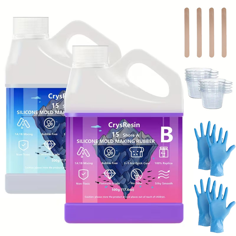 500ml 2병 액상 실리콘 몰드 제작용, 부드럽고 비 - Soap Making Kit 리뷰 및 가격