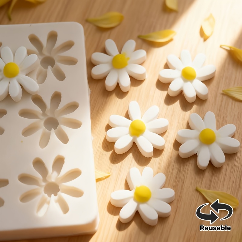 비누 양초 수지 DIY 공예 휴일 장식용 3D 데이지  - Soap Making Dish 리뷰 및 가격