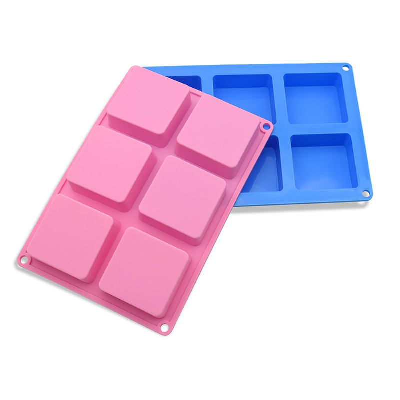 사각 비누 몰드, 6 구, 들러붙지 않는 실리콘 팬,  - Soap Making Dish 리뷰 및 가격