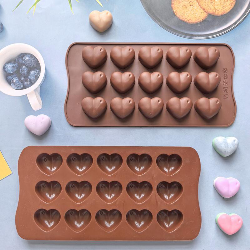 ( ❤️ 15구 하트 모양 실리콘 초콜릿 몰드, 캔디  - Soap Making Jelly 리뷰 및 가격